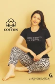 AYMELEK Kadın Pijama Takımı Pamuklu Lüx Pijama Seti - 6