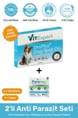 Vitexpert 2'li Set Köpek İç Dış Anti Parazit Tüm Köpekler İçin Bitkisel 5 Damla ve 2 Tablet Paketi - 1