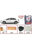 TOTAL İneo Ecs 5w-30 Dpf 4lt -citroen C5 Euro5 1.6 Uyumlu Dizel Yağ Bakım 5li Set thumbnail 1