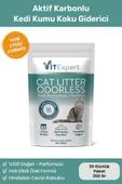 Vitexpert Active Carbon Premium Kedi Kumu Koku Giderici Doğal Aktif Karbonlu Granül 30 Günlük Paket 250 gr - 1