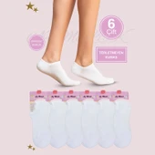 AYMELEK Kadın Kısa Çorap 6 Çift Pamuklu Penye Likralı Sneakers Görünmez Çorap - 1