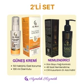 AYMELEK Nemlendirici + Güneş Kremi Yüksek Koruyuculu (150+100 ml) Cilt Bakım Seti - 4