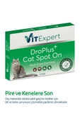 Vitexpert Droplus Kedi Damlası Pire Dış Parazit Bit Kene Deri Bakımı Için Bitkisel Damla ( 1-7 Kg ) 5 Tüp - 5