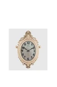 Galaxy DUVAR SAATİ ALTIN SARISI ÇERÇEVE İÇİN KREM RENGİ (ÇAP:73cm x 54cm) VİNTAGE TAÇLI+EKSİTME DEKORATİF - 1