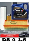 ELF DS 4 1.6 BLUEHDI 2015-2016-2017 120 BEYGİR BAKIM SETİ-ELF 5W30 5LT 2025 YAĞ thumbnail 1