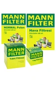 MANN Kia Sorento 2.5 Crdi Filtre Bakım Seti 2003-2006 140hp 4F Hava-Yağ-Yakıt-Normal Polen thumbnail 1