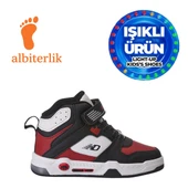 Albishoes Unisex Erkek Kız Çocuk Basket Boğazlı Cırtlı 4 Mevsim Işıklı Kışlık Çocuk Spor Ayakkabı thumbnail 1