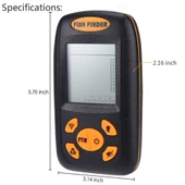 Valkyrie Dijital Balık Bulucu Ultrasonik Sonar Gps100Mt Siyah - 5