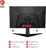 MSI G2712F 27" 1 ms Full HD IPS 180 Hz Oyuncu Monitörü - 5