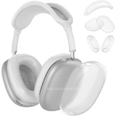 AirPods Max İle Uyumlu Şeffaf Tam Koruma Kılıfı Seti 5 Parça Darbelerden Çizilmelerden Koruma Seti - 1