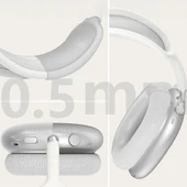 AirPods Max İle Uyumlu Şeffaf Tam Koruma Kılıfı Seti 5 Parça Darbelerden Çizilmelerden Koruma Seti - 5