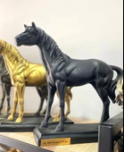 Kişiye Özel İsim Veya Markanızı Yazılabilir Dekoratif At Büst Büyük Boy Heykeli Kaideli - 2