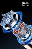 Taşınabililir Mini Usb Şarjlı Turbo Dijital Ekranlı El Vantilatör Fan Soğutucu T13 - 8
