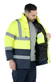 Çift Renkli Reflektörlü Hi - Vis İş Kabanı thumbnail 2