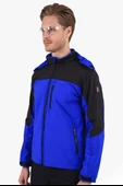 Çift Renkli Kapüşonlu Softshell Mont thumbnail 3