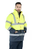 Çift Renkli Reflektörlü Hi - Vis İş Kabanı thumbnail 4
