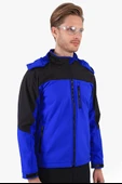 Çift Renkli Kapüşonlu Softshell Mont thumbnail 4