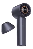 Taşınabililir Mini Usb Şarjlı Turbo Dijital Ekranlı El Vantilatör Fan Soğutucu T12 - 12