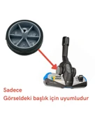 Philips Uyumlu FC 8723 Performer Expert Süpürge Triactive Emici Başlık Tekerleği - Gri thumbnail 3