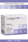 Collagen Forte Premium 5 Tip Kolajen, Biotin, Cinko, Selenyum, Retinol, C Vitamini, Vitamin B12, Koenzim Q10 - 90 Tablet - 1