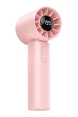 Taşınabililir Mini Usb Şarjlı Turbo Dijital Ekranlı El Vantilatör Fan Soğutucu T12 - 2