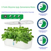 HyMark Hidroponik Topraksız 12 Bölmeli Bitki Yetiştirme Kiti 3 Mod 139 LED Tam Spekturumlu Bahçe Kiti thumbnail 2