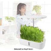 HyMark Hidroponik Topraksız 12 Bölmeli Bitki Yetiştirme Kiti 3 Mod 139 LED Tam Spekturumlu Bahçe Kiti thumbnail 7