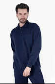 İki İplik Polo Yaka Cepli Sweatshirt thumbnail 1