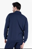 İki İplik Polo Yaka Cepli Sweatshirt thumbnail 2