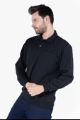 İki İplik Polo Yaka Cepli Sweatshirt thumbnail 10