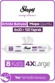 Sleepy Easy Clean Orkide Bahçesi Mopa Uyumlu Yer Temizlik Havlusu 6X20 (120 Yaprak) thumbnail 1