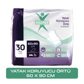 HASPET YATAK KORUYUCU 60X90 CM 30 LUK PAKET - 1