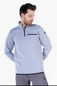 3 İplik Dik Yakalı Fermuarlı Sweatshirt thumbnail 8