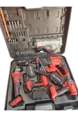 Rodex 4'lü Makine Seti 20V 3x4.0Ah Li-Ion D.Matkap 45Nm D.Somun Sıkma 300Nm Kırıcı Delici 2.5J Avuç Taşlama 125Mm Aksesu - 3