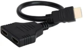 HDMI Splitter Adaptör Kablosu, Erkek-Hdmi Dişi X 2 Adaptör 30 Cm Kablo Çoklayıcı Splitter, Aynı Anda İki Aynı TV'yi Destekler 1080P thumbnail 5
