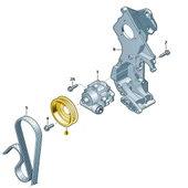 Seat İbiza 2000-2002 Direksiyon Pompa Kayış Kasnağı 038145255A - 2