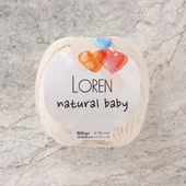 Loren Natural Baby Krem El Örgü İpi - R083 - 33945 thumbnail 1