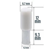 Raf Pimi Plastik Başlı Cam Tutucu Mobilya Dolap Pimi (25 ADET) - 2