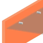 Raf Pimi Plastik Başlı Cam Tutucu Mobilya Dolap Pimi (25 ADET) - 3