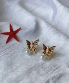 Zirkon Taşlı Çelik Küpe - 2