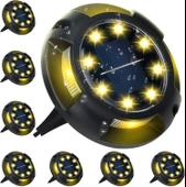 4'lü Solar Panelli Kazıklı Zemin Solar Ledi 8+4 Led Gün Işığı - 4