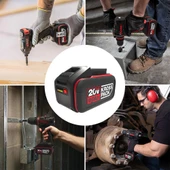 Kress KAB24 20Volt 6.0Ah Li-ion Kross Pack Profesyonel Yedek Akü thumbnail 5