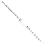 14 Ayar Altın Kaplama Kişiselleştirilmiş İsim Bebek ve Çocuk Gümüş Bilellik Künye - BPC00103 thumbnail 6