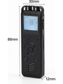 Kingboss LED Ekranlı 64 gb Çift Mikrofon Akıllı Gürültü Azaltma Ses Kayıt Cihazı KB-80 - 1