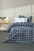 Gasel Home ÇİFT KİŞİLİK PAMUKLU EKOSE KARELİ NEVRESİM TAKIMI ( ÇARŞAF LASTİKLİ ) - 1