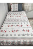 Gasel Home Pamuklu Tek Kişilik Kanaviçe Desen Lastikli Çarşaf Takımı thumbnail 2