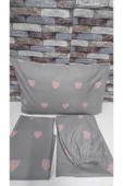 Gasel Home PAMUKLU KALP DESEN TEK KİŞİLİK NEVRESİM TAKIMI (ÇARŞAFI LASTİKLİ) thumbnail 2