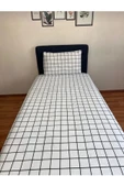Gasel Home Pamuklu Tek Kişilik Lastikli Çarşaf Takımı Kareli thumbnail 2