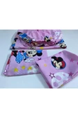 Pınar Home Pembe Dokuma Mickey Mouse Lastikli Çarşaf Ara Boy 120x200 cm 1 Adet  Yastık Kılıfı thumbnail 1