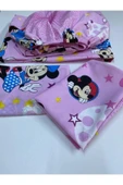 Pınar Home Pembe Dokuma Mickey Mouse Lastikli Çarşaf Ara Boy 120x200 cm 1 Adet  Yastık Kılıfı thumbnail 2